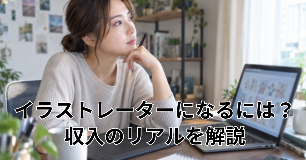 イラストレーターになるには？ 収入のリアルを解説