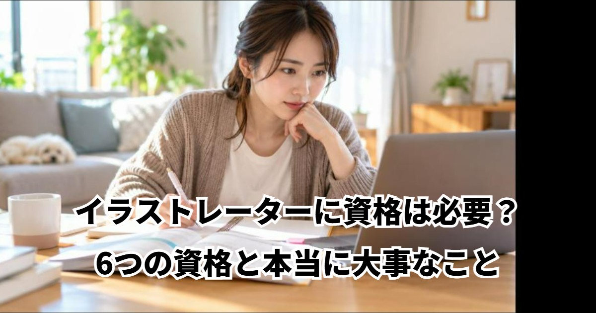 イラストレーターに資格は必要？6つの資格と本当に大事なこと